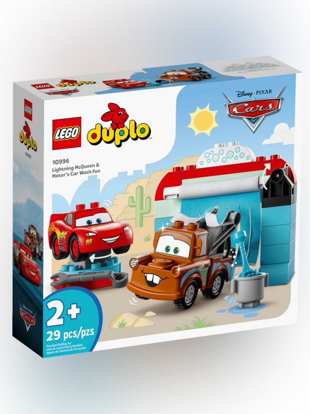 New Lego Duplo Set 10996 Lightning McQueen & Mater's Car Wash Fun
